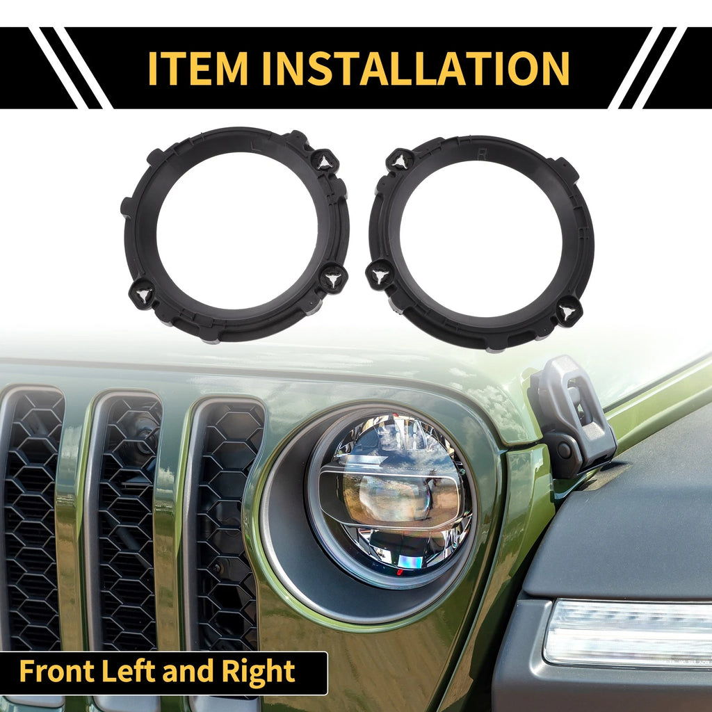1 Pair Headlight Mount Bracket for Jeep Wrangler TJ (1997–2007)