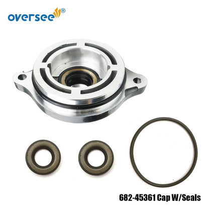 Gear Box Cap with Seals & O-Ring for Yamaha Outboard Motor 15HP 9.9HP (2T)
