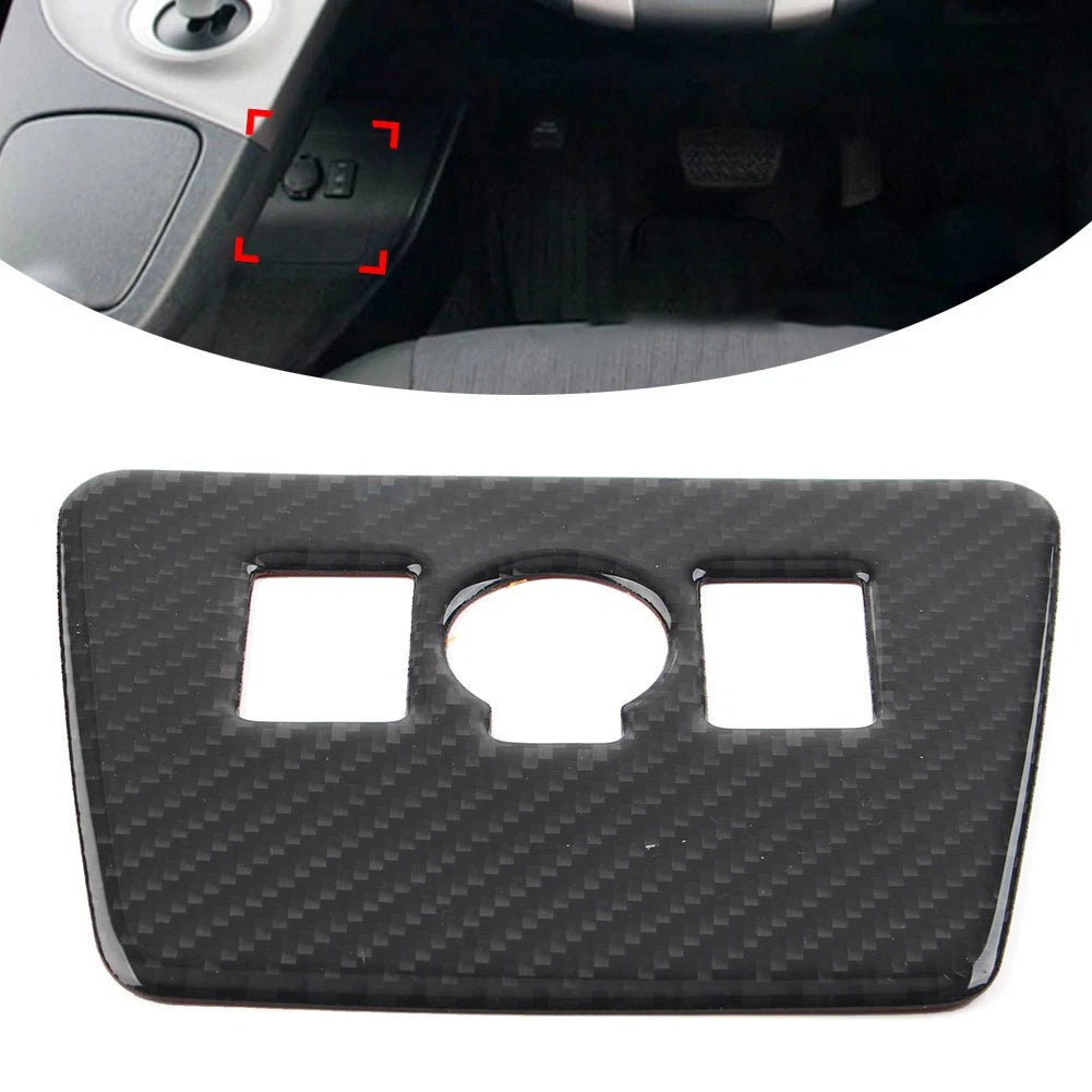 Carbon Fiber Power Output Button Panel Cover Trim for Toyota Prius (2012–2015)
