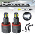 240W H8 LED Angel Eyes Halo Ring Bulbs for BMW E60 E61 E63 E90 E91 (2002–2010)