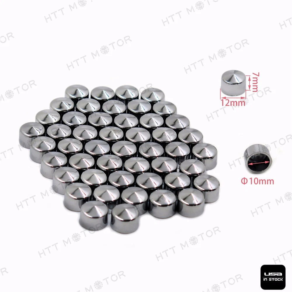 50 Piece Chrome Cap Dress Kit for Harley Touring (2007–2017)