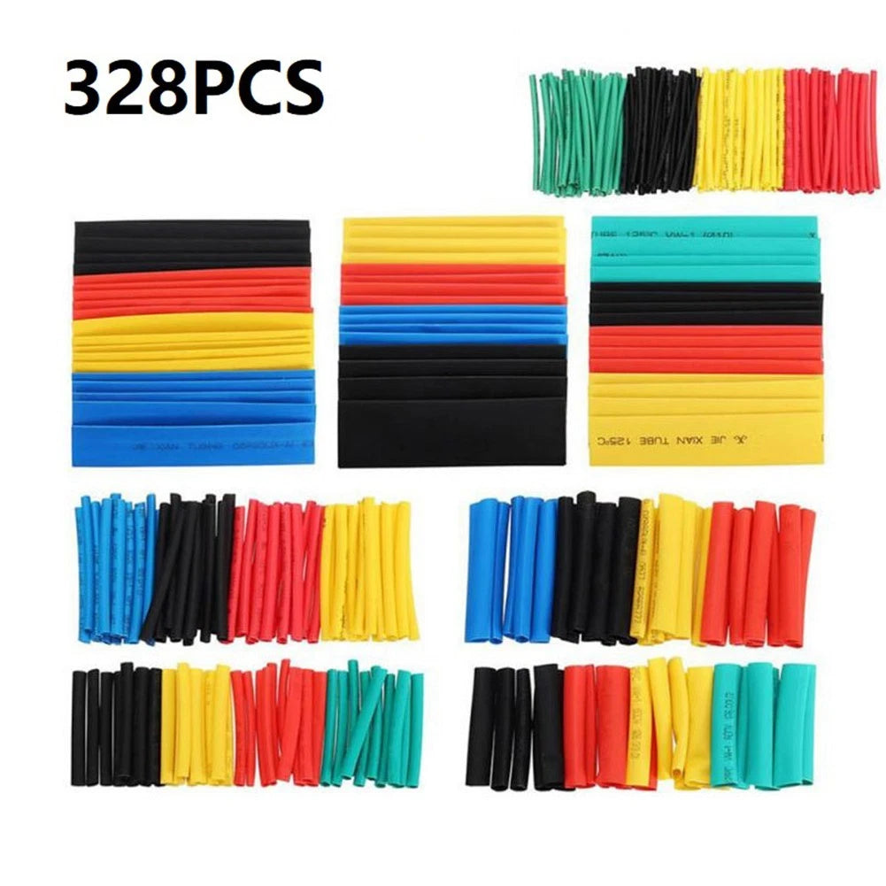 328PCS Polyolefin Heat Shrink Tubing Set for Wire Insulation