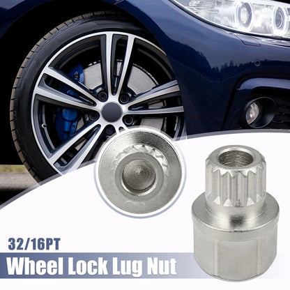 Wheel Lock Key for BMW 32-16PT Hollow Car Anti Theft Lug Nut Removal (—)