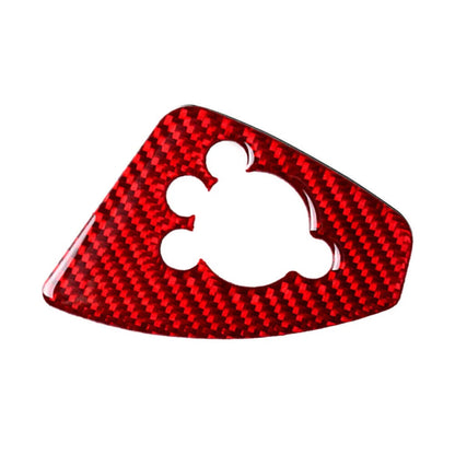 Interior Door Lock Button Cover Trim Carbon Fiber Fit Audi TT TTRS 2008 - 14 Red