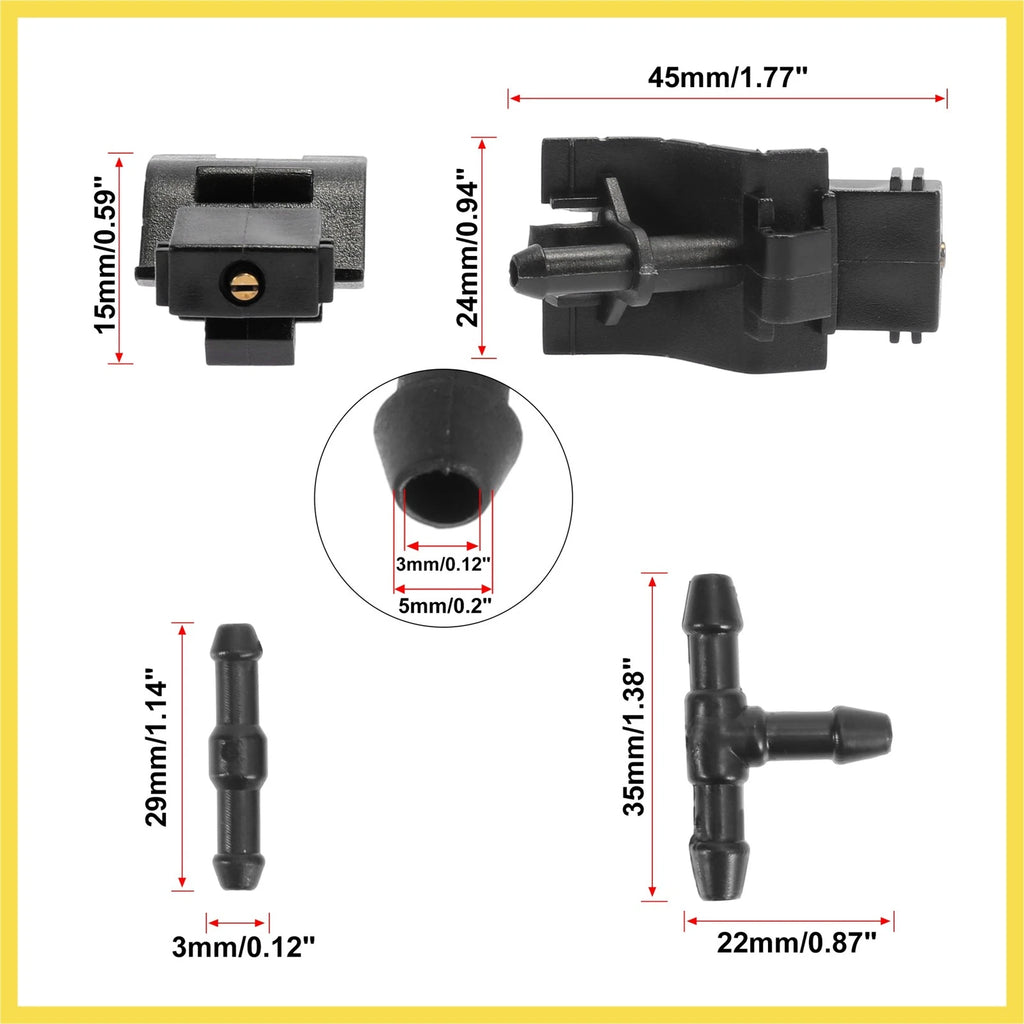 Windshield Wiper Fluid Nozzle Set 7pcs for Toyota Scion (2005–2016)