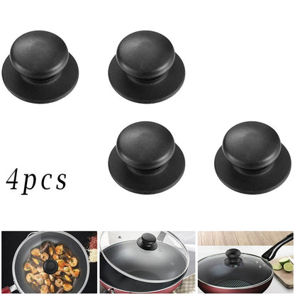 Set of 4 Wear Resistant Kitchen Lid Knobs for Pots and Skillets