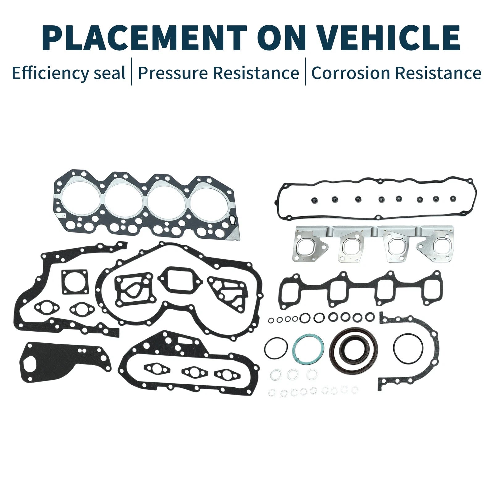 Cylinder Head Gasket Kit Replacement for Toyota 14B Engine (1980–1985)