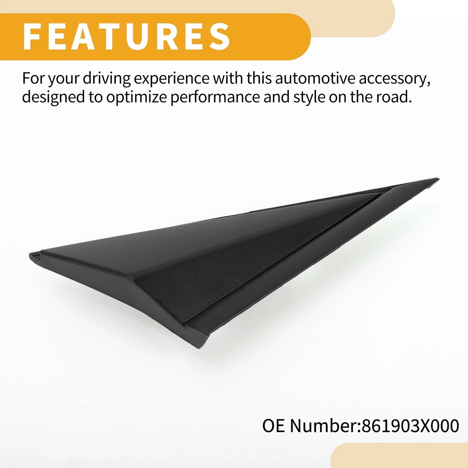 Front Right Side Pillar Corner Trim Triangle for Hyundai Elantra (2011–2013)