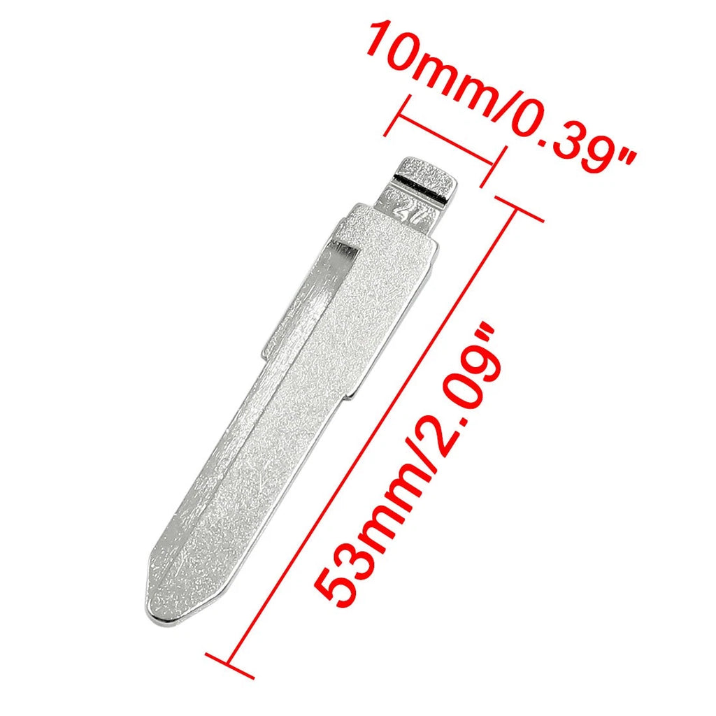 Metal Car Flip Key Blank Blade Replacement for Mazda 3 5 6 (Qty 5) (2004–2020)