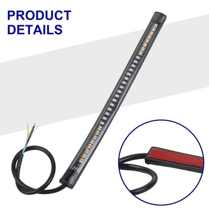 48LED Light Strip Brake Stop Tail Turn Signal for Motorcycle