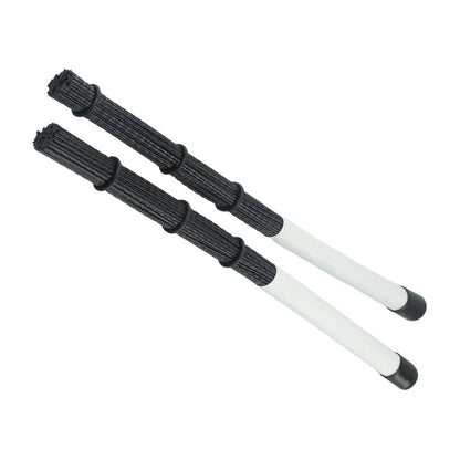 Nylon Wavy Drum Brush for Cajon Drum (36x5.1x4 cm) - Black/White
