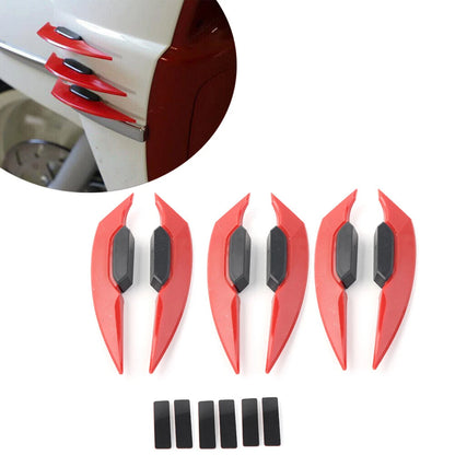 RED Motorcycle Fairing Winglets Side Spoiler Deflector Air Wing Kit Universal