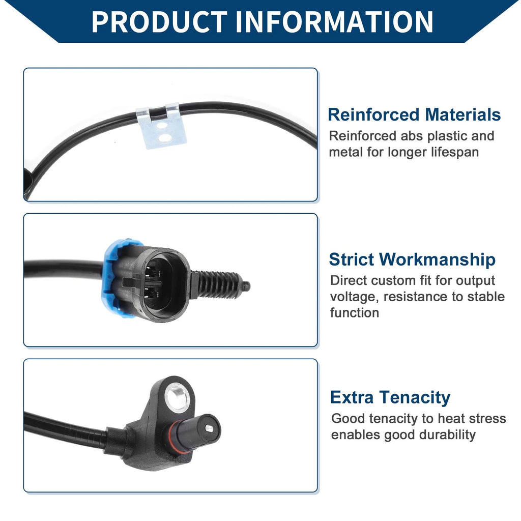 ABS Wheel Speed Sensor Replacement for Chevrolet Blazer 4WD Front (1999–2005)