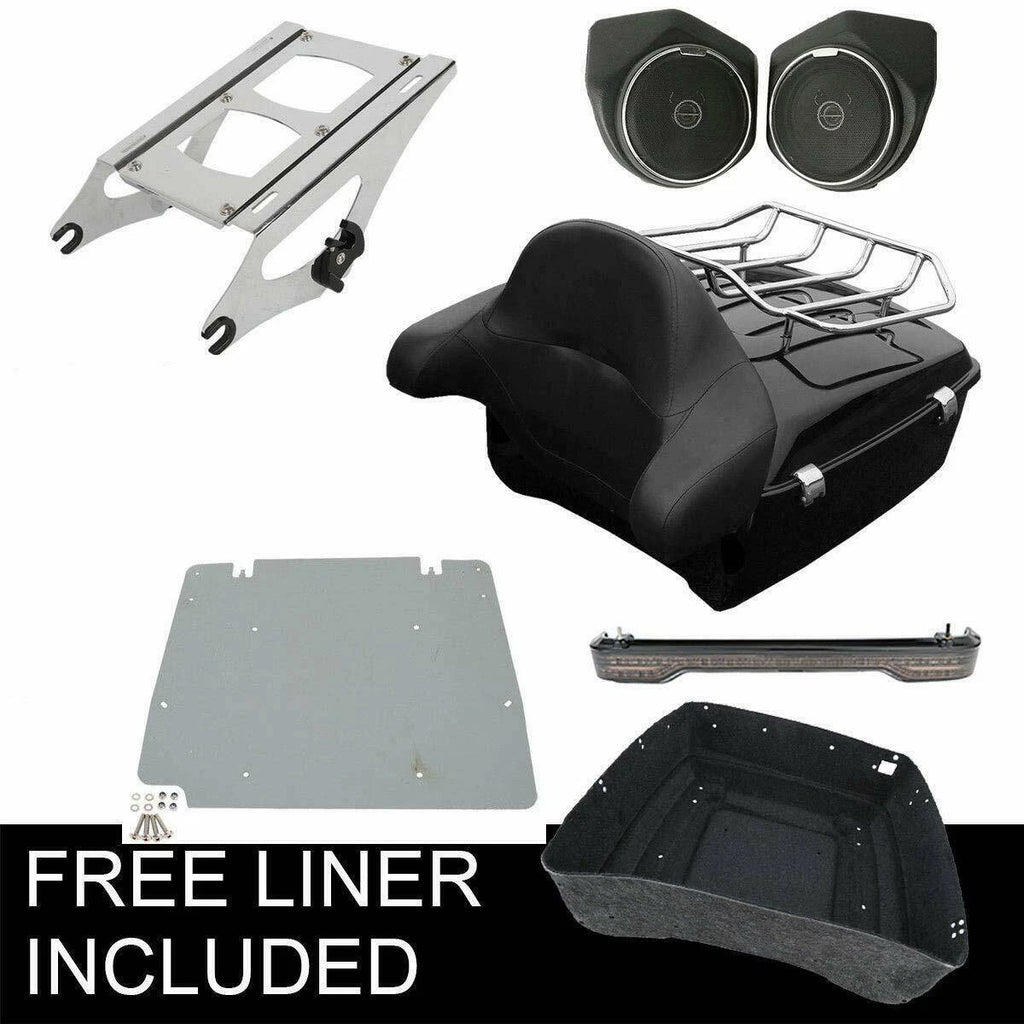 Trunk Backrest Rack Tail Light for Harley Touring (2014–2023)