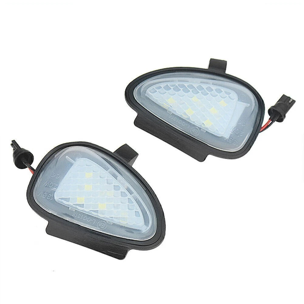 2X CAN-bus White LED Under Side Mirror Puddle Lights for VW Golf MK6
