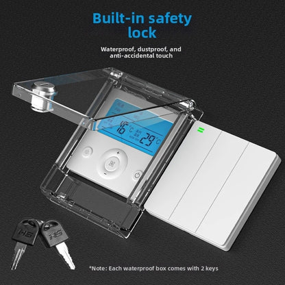 Lock Waterproof Switch Cover Panel for 86 Type Air Conditioning