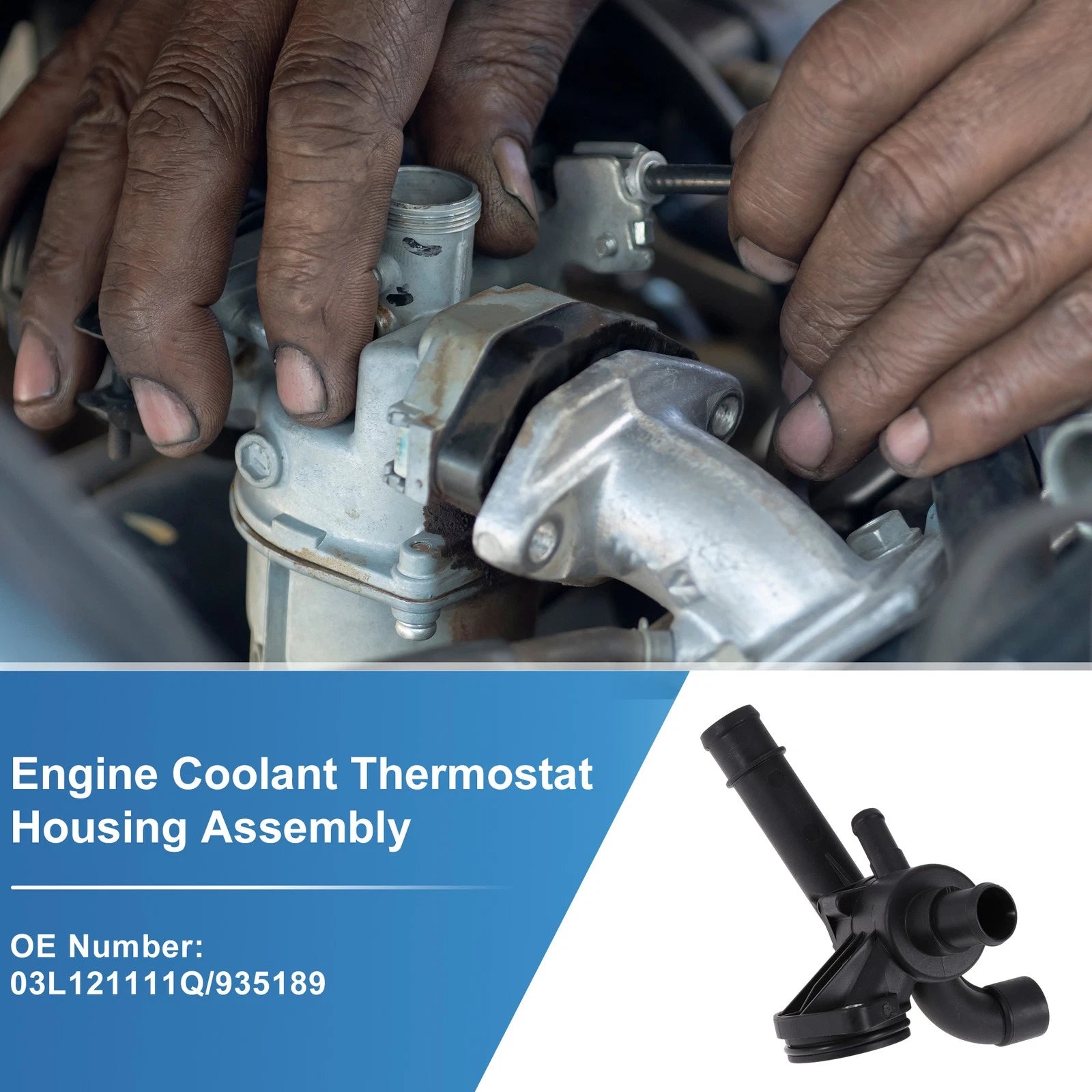 Engine Coolant Thermostat Housing Assembly Replacement for Volkswagen Passat (2005–2015)