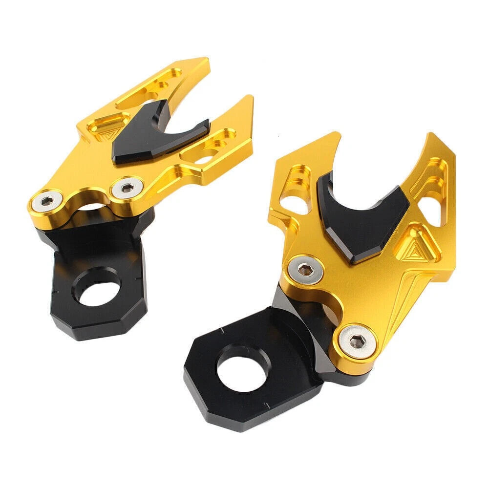 Rear Fork Chain Adjuster For Honda CB650F 2014 2015 2016 2017 2018 Gold Aluminum
