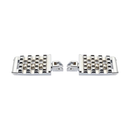 Chrome Driver Foot Pegs for Harley Softail Low Rider Fat Bob (2018–2025)