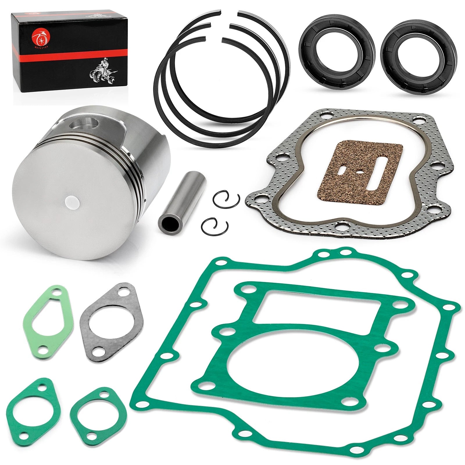 Engine Piston Rings Kit for Club Car Gas Golf Cart KF82 341cc (1986–1991)