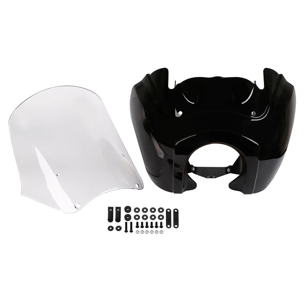 Front Fairing Clear Windshield for Harley Dyna Fat Bob Low Rider (2008–2017)