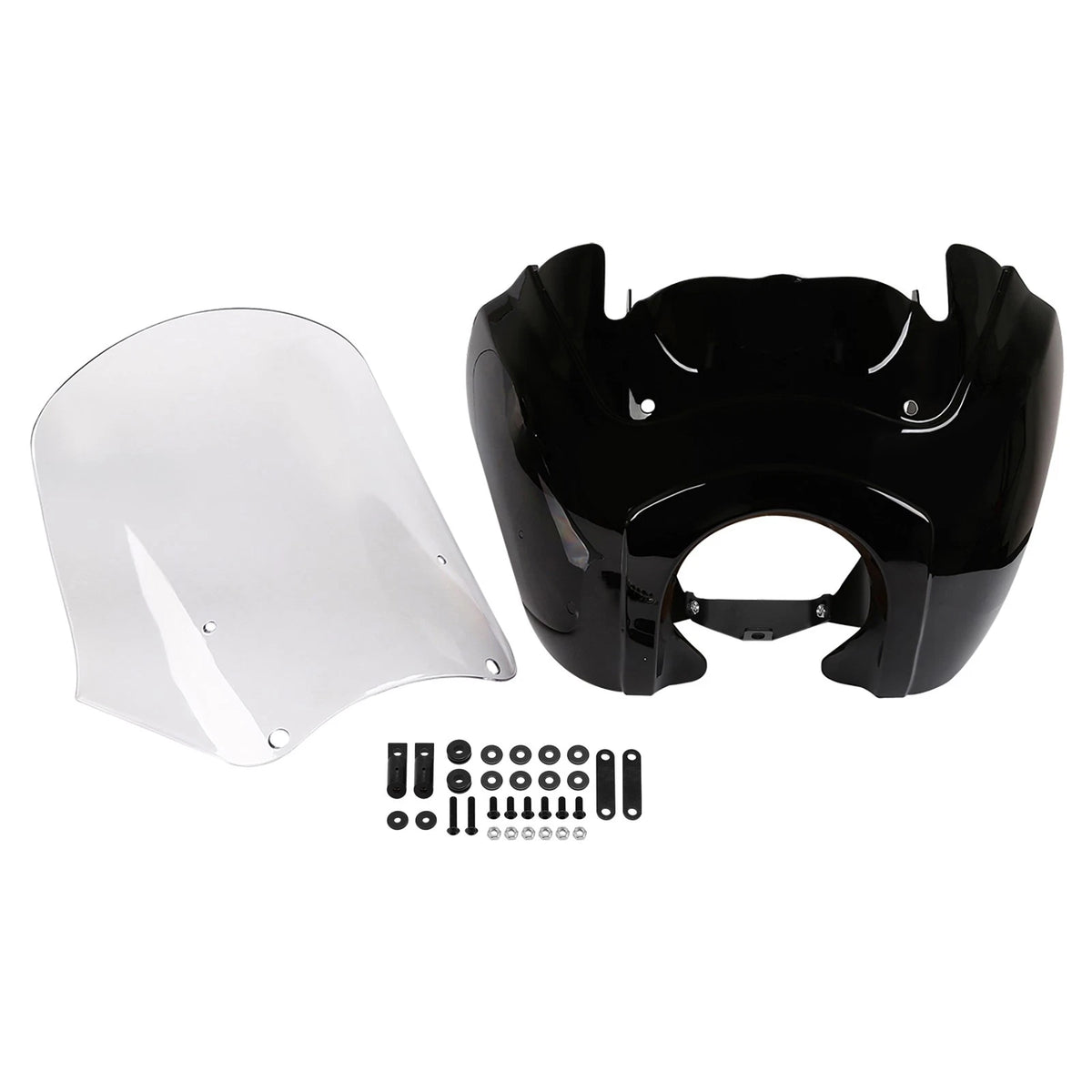 Front Fairing Clear Windshield for Harley Dyna Fat Bob Low Rider (2008–2017)