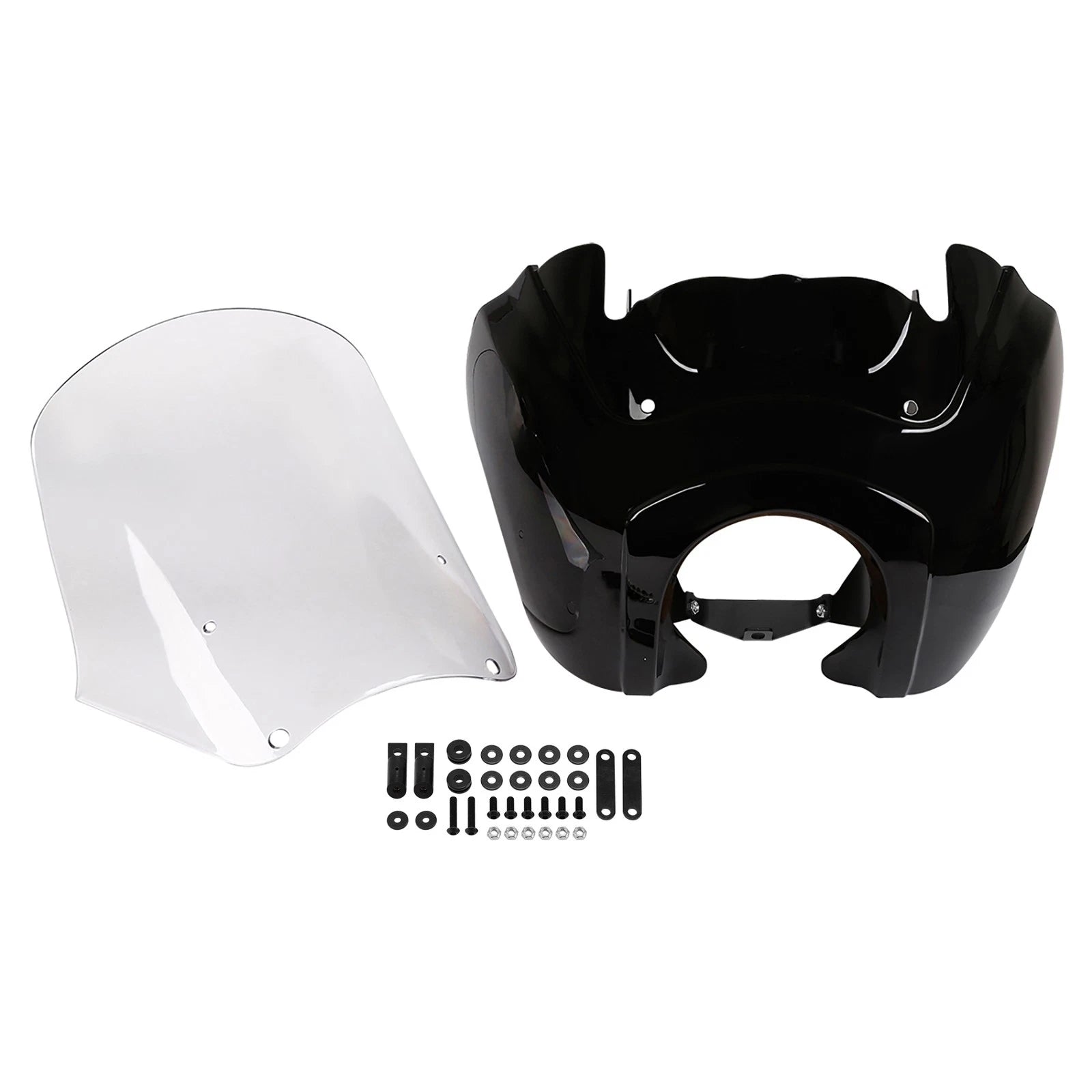 Front Fairing Clear Windshield for Harley Dyna Fat Bob Low Rider (2008–2017)