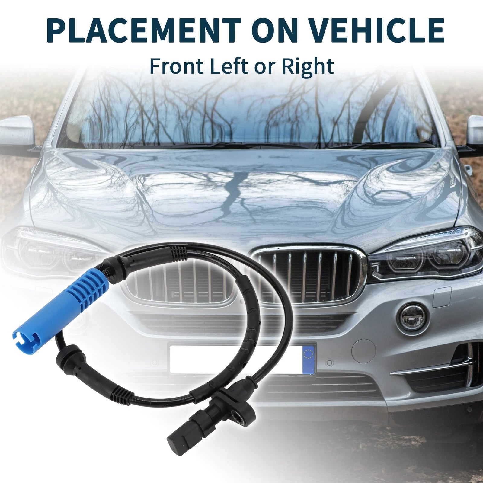 Front Left ABS Wheel Speed Sensor Replacement for BMW X5 (2000–2003)