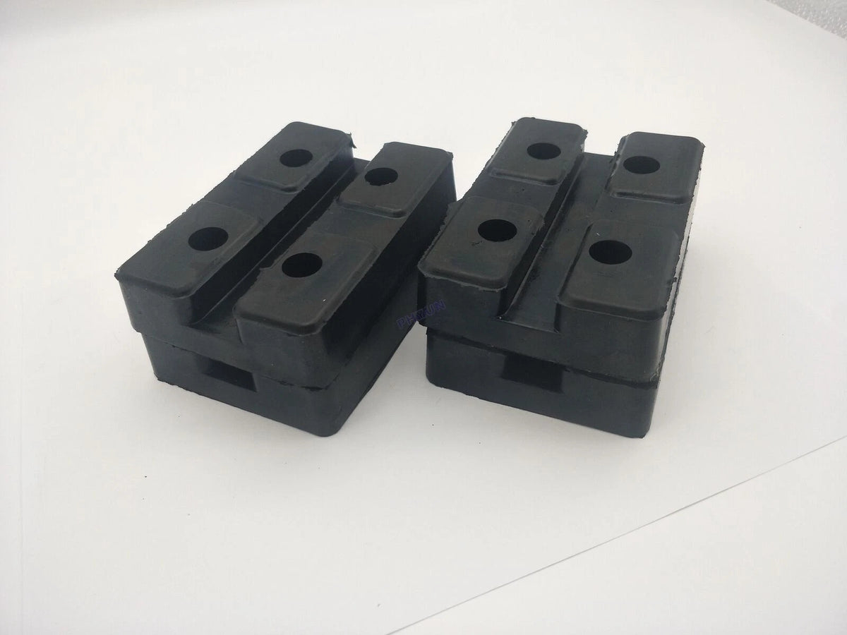 4Pcs Heavy Duty Rectangle Rubber Arm Pads Car Truck Hoist Lift Accessories Black
