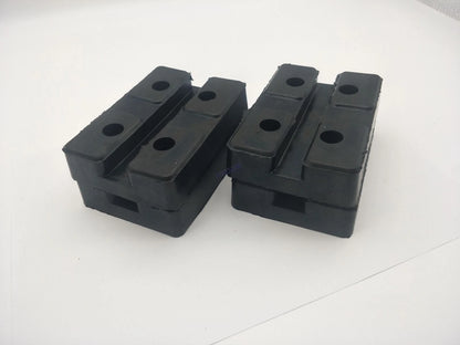 4Pcs Heavy Duty Rectangle Rubber Arm Pads Car Truck Hoist Lift Accessories Black