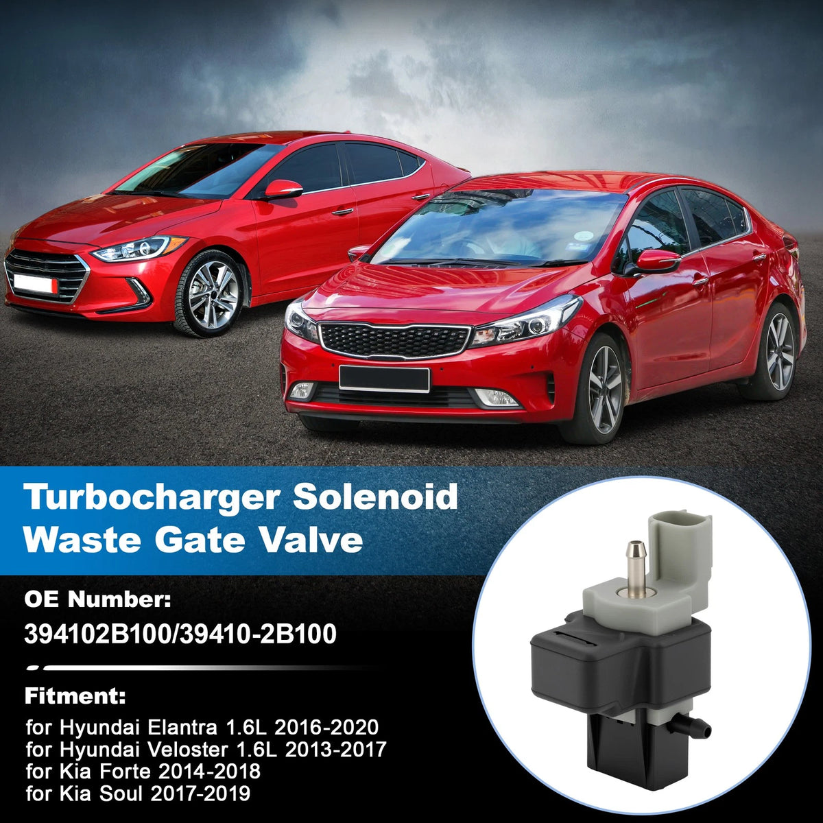 Turbo Pressure Solenoid Valve Replacement for Hyundai Elantra Veloster (2012–2018)