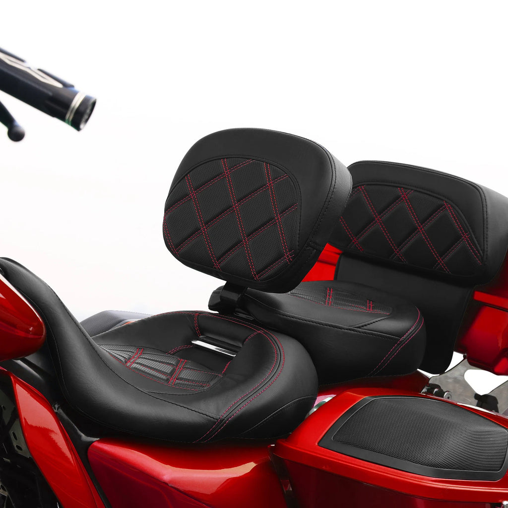 Driver Backrest Pad for Harley Touring Street Road Glide (2009–2023)