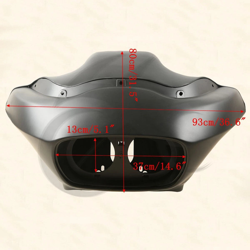 LED Headlight for Harley Road Glide (1998–2013) - Matte Inner & Outer Fairing