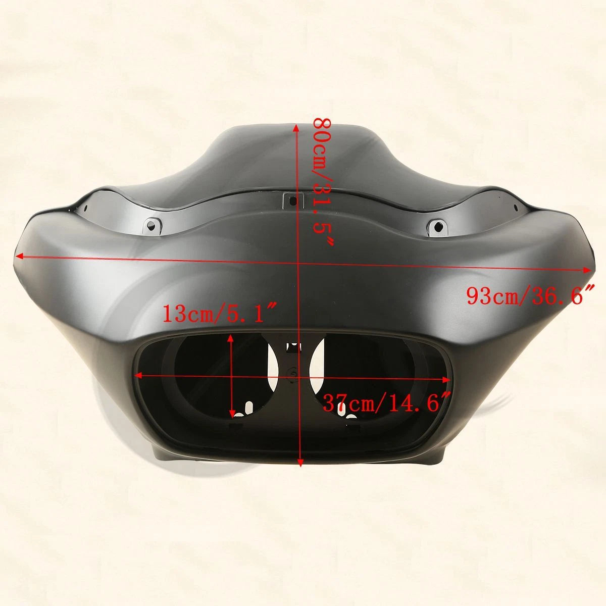 LED Headlight for Harley Road Glide (1998–2013) - Matte Inner & Outer Fairing