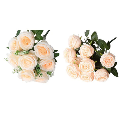 Set of 4 Artificial Roses for Home Decoration