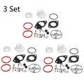 Set of 3 Carburetor Repair Rebuild Kits for Briggs & Stratton Nikki (N/A)