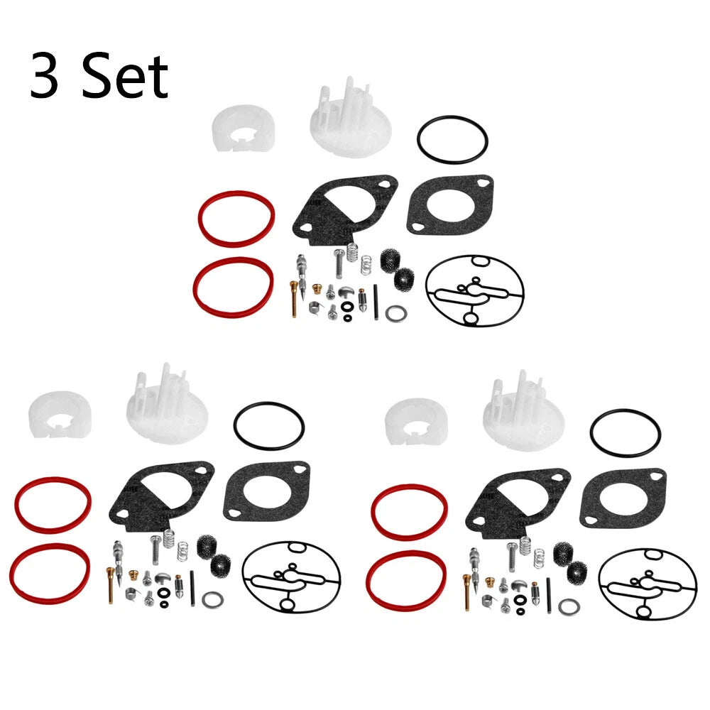 Set of 3 Carburetor Repair Rebuild Kits for Briggs & Stratton Nikki (N/A)
