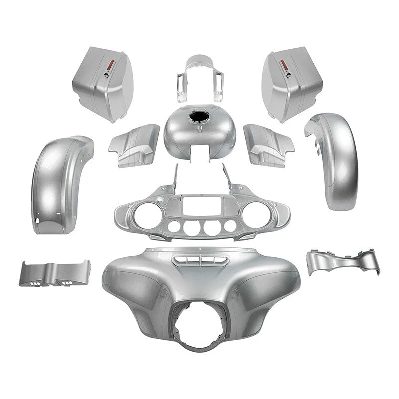 Fairings Bodywork for Harley Street Glide (2014–2024) Brilliant Silver Pearl