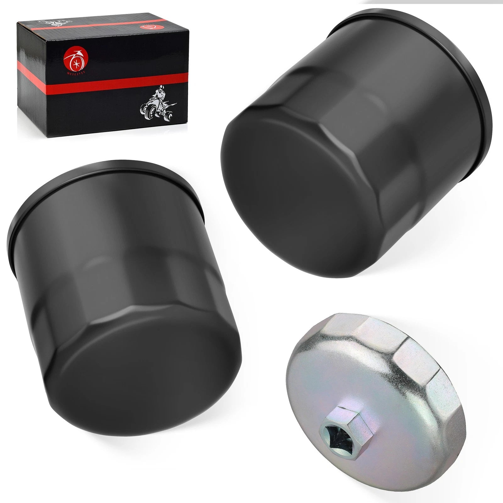 2X Oil Filter for Kawasaki Brute Force 750 KVF750 (2005–2019, 2021–2024)