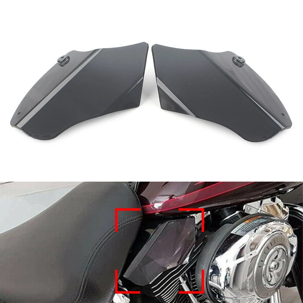 2X Saddle Shields Heat Deflector for Harley Softail Fatboy (2000–2017)