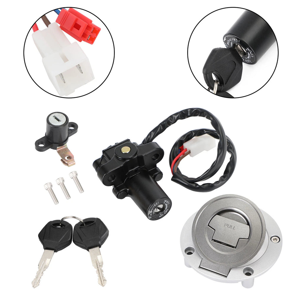 Ignition Switch & Fuel Gas Cap Lock Set for Yamaha MT03 YZF R6 R1 (2016–2023)