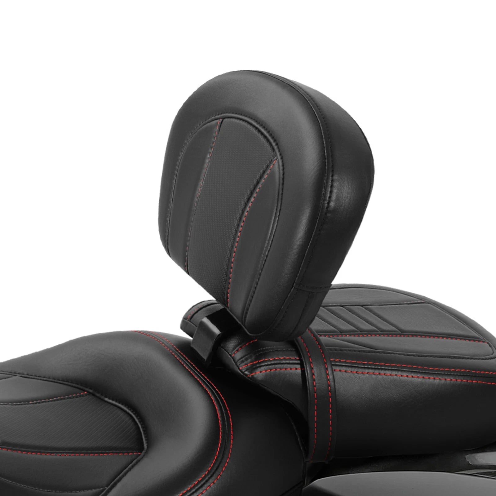 Black Front Rider Driver Backrest for Harley Touring Street Glide (2009–2023)