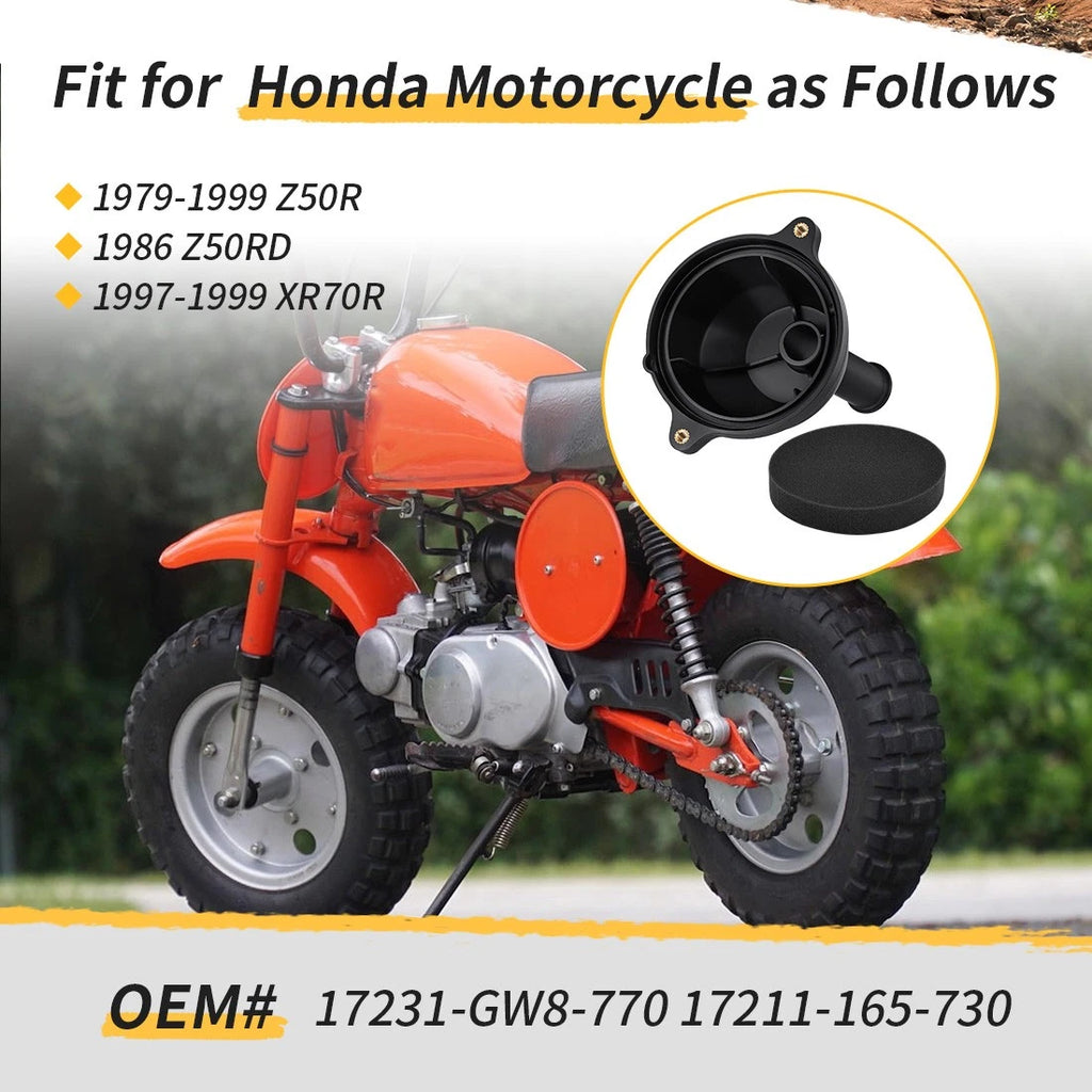 Air Filter & Cleaner Cover for Honda Z50R (1979–1999) / XR70R (1997–1999)