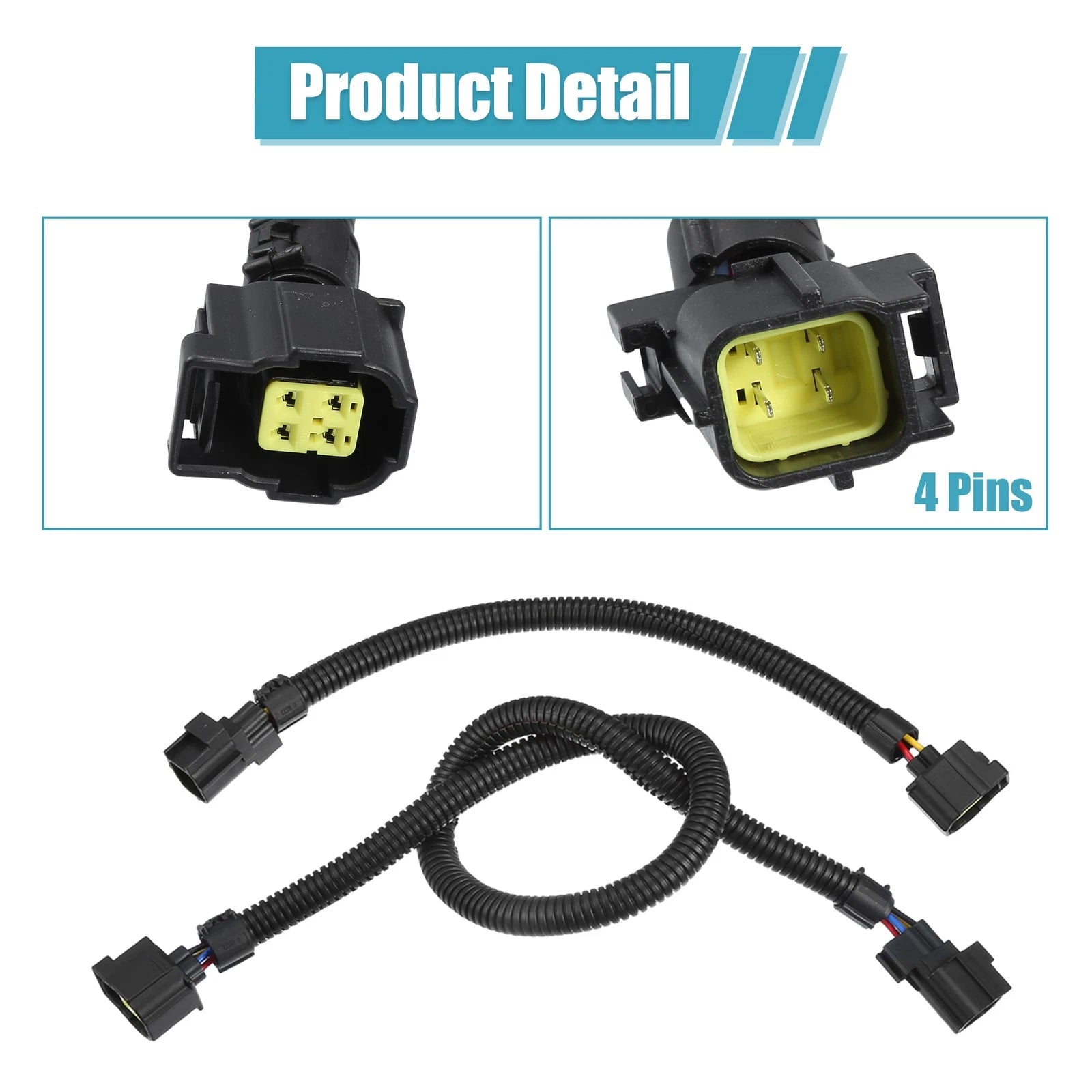 2Pcs Oxygen Sensor Extension Harness for Jeep Wrangler (2001–2019)