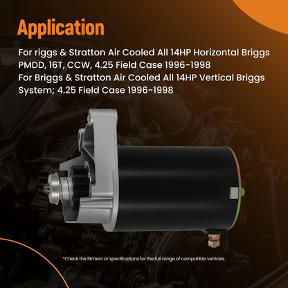 Starter for Briggs V Twin Cylinder HD 14 16 18 HP (399928, 498148)