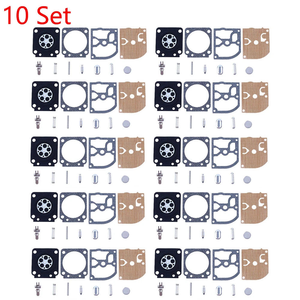 Set of 10 Carburetor Gasket Repair Kit for STIHL 017 018 MS170 MS180 ZAMA RB-77