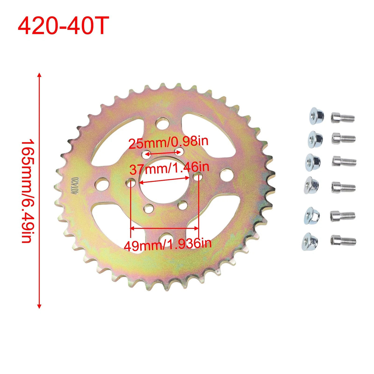 40T Rear Sprocket for Coleman CT100U