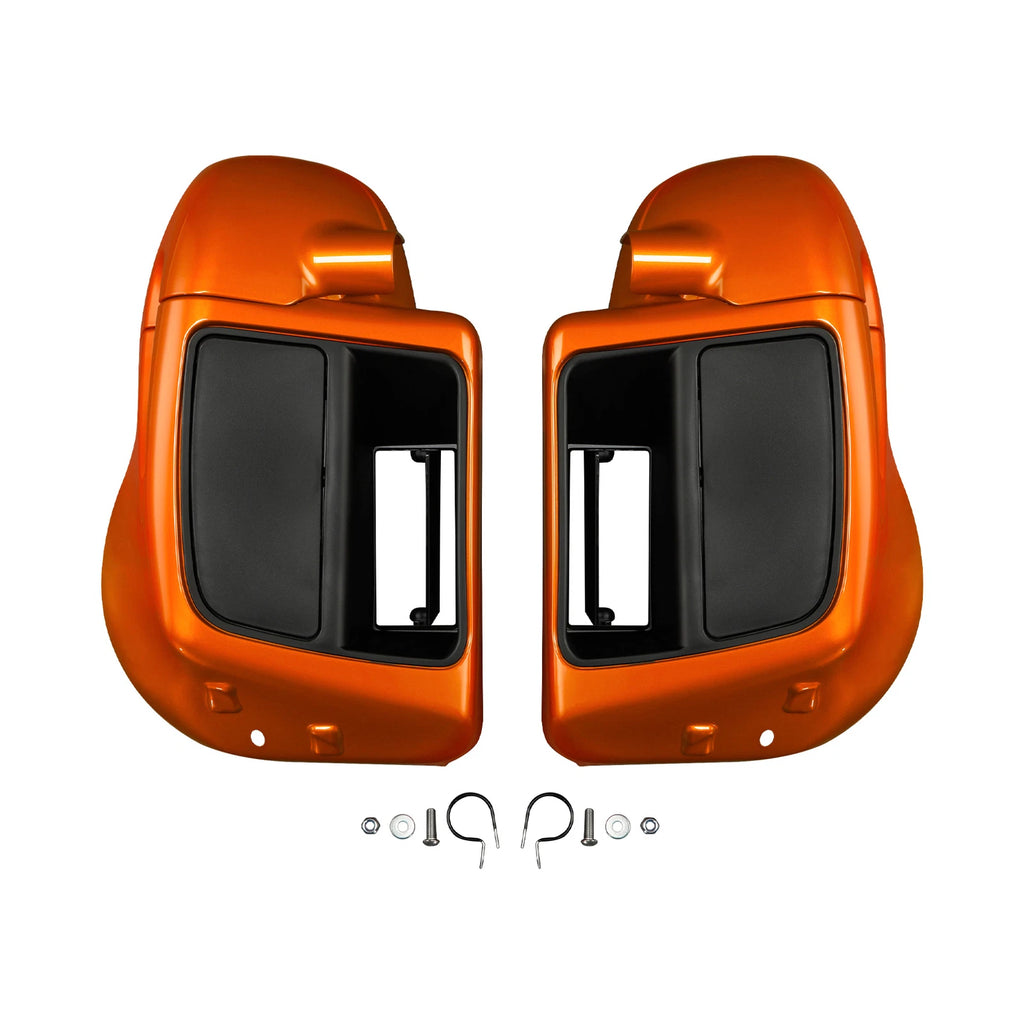 Lower Vented Leg Fairings for Harley Touring (2014–2024) Scorched Orange