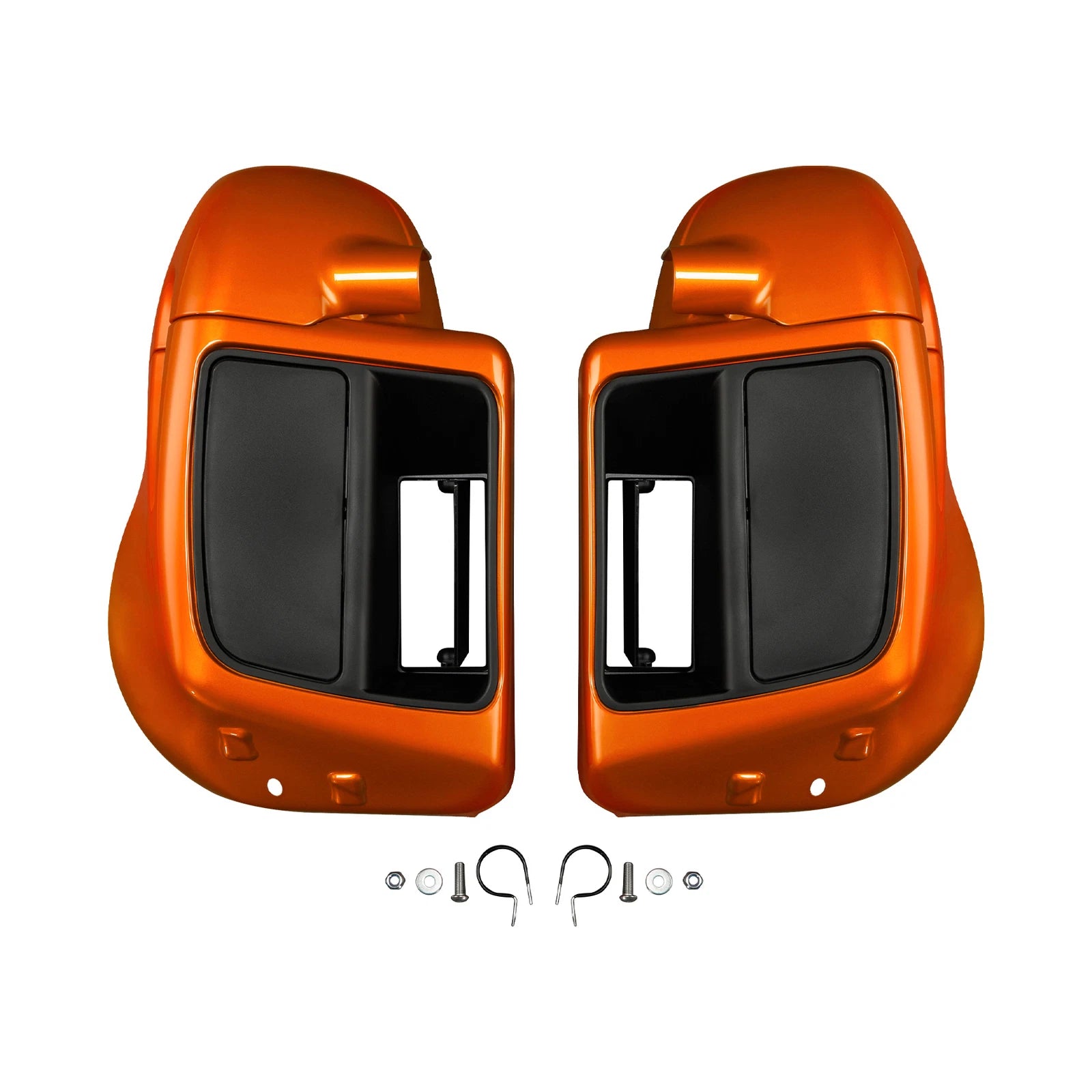 Lower Vented Leg Fairings for Harley Touring (2014–2024) Scorched Orange