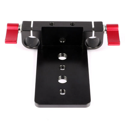 15mm Rail Rod System Pipe Clamp Base Tripod Mounting Plate for DSLR Camera